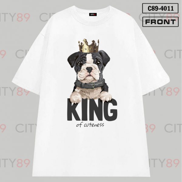 C89-4011 – Áo thun Local Brand “King of cuteness”